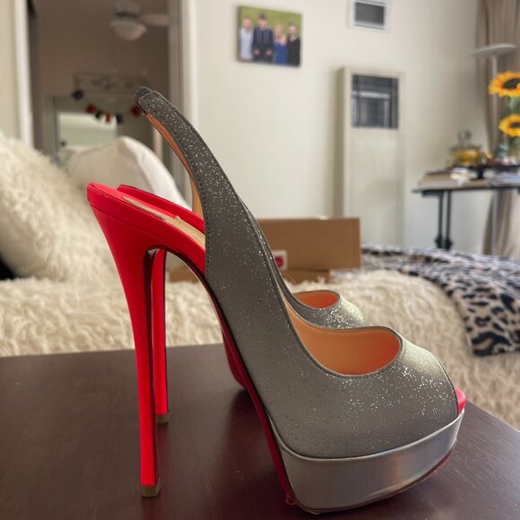 Christian Louboutin Fetish Peep Sling size 37.5 - Picture 5 of 8